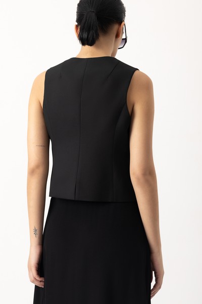 Жилет VASSA&Co, пол женский, цвет черный, фото №2