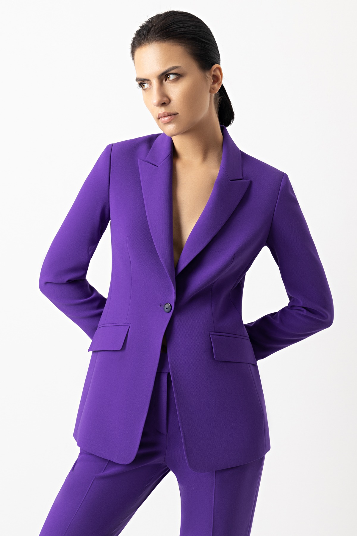 Жакет VASSA&Co, пол женский, цвет фиолетовый, фото №8