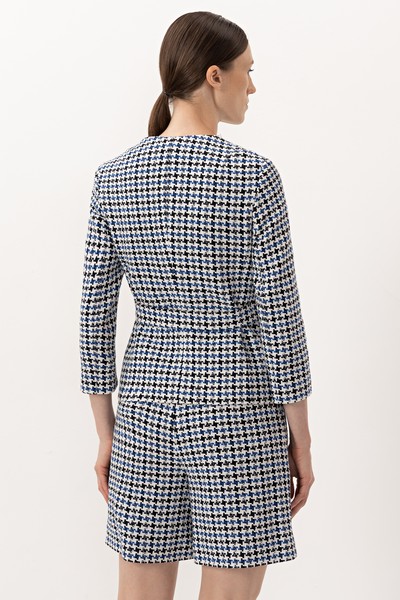 Жакет VASSA&Co, пол женский, цвет синий, фото №5