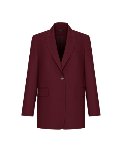 Однобортный жакет VASSA&Co, пол женский, цвет красный, фото №6