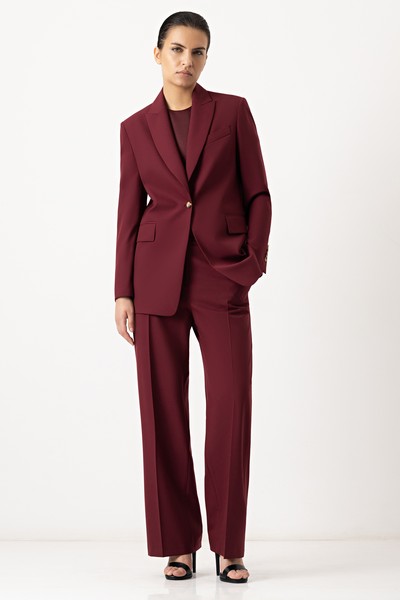 Однобортный жакет VASSA&Co, пол женский, цвет красный, фото №3