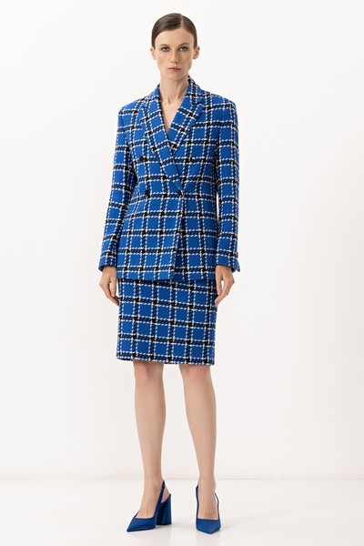 Жакет VASSA&Co, пол женский, цвет синий, фото №3