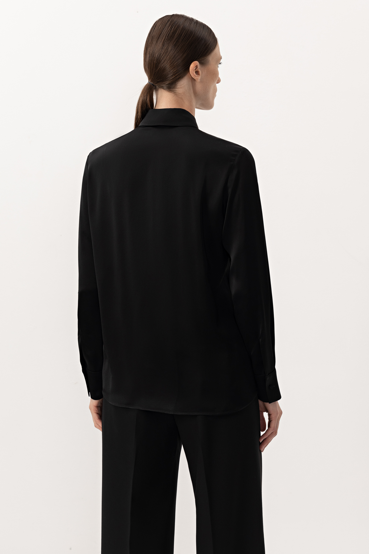 Blouse VASSA&Co, пол female, цвет black, фото №7