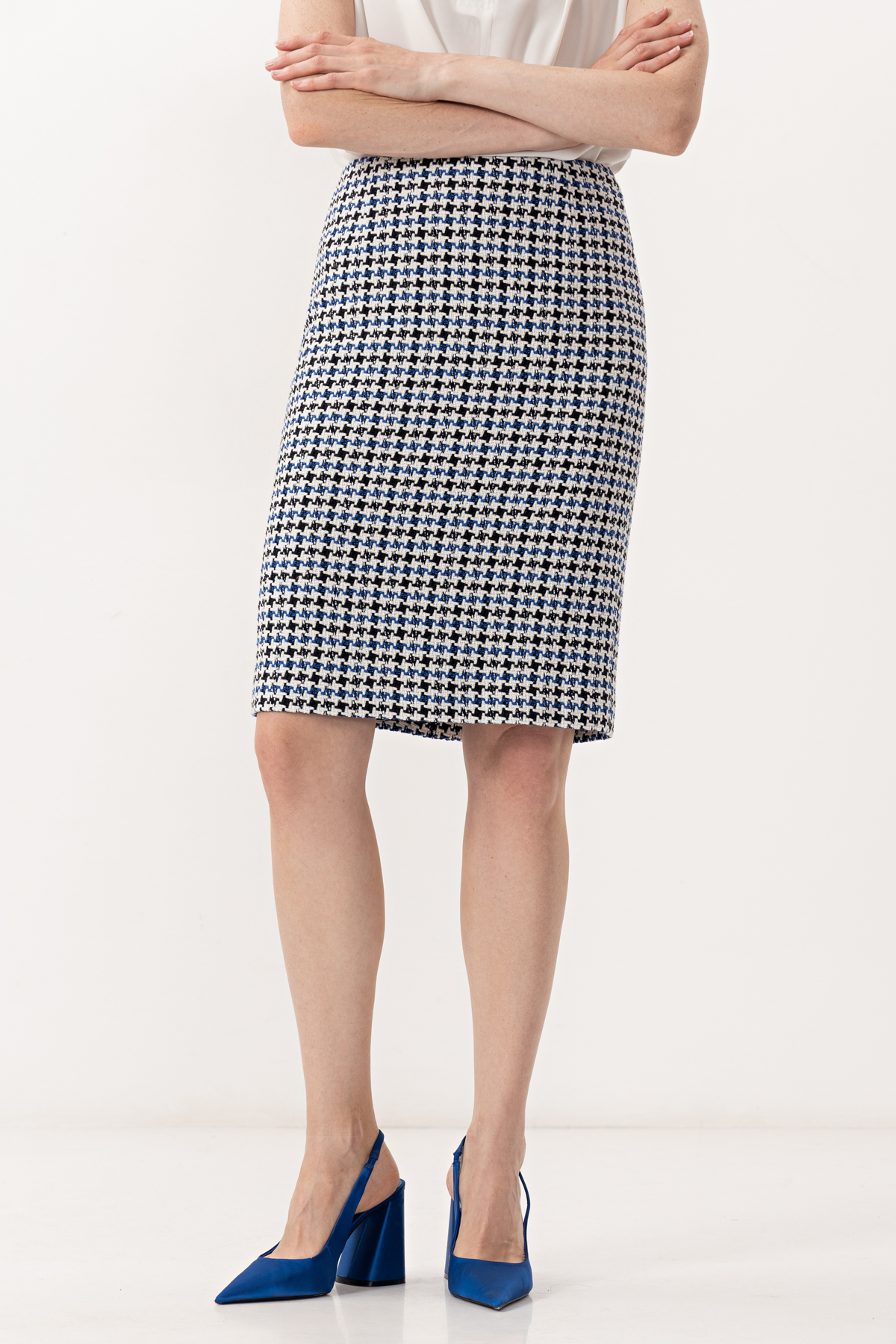 Юбка VASSA&Co, пол женский, цвет синий, фото №3