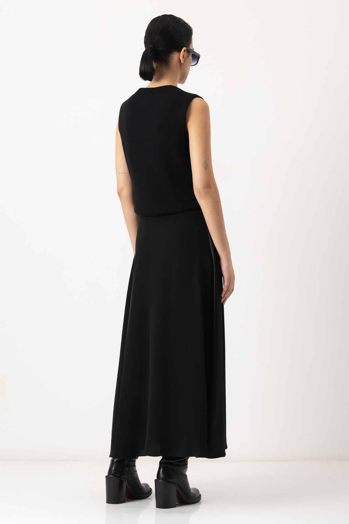 Юбка VASSA&Co, пол женский, цвет черный, фото №2