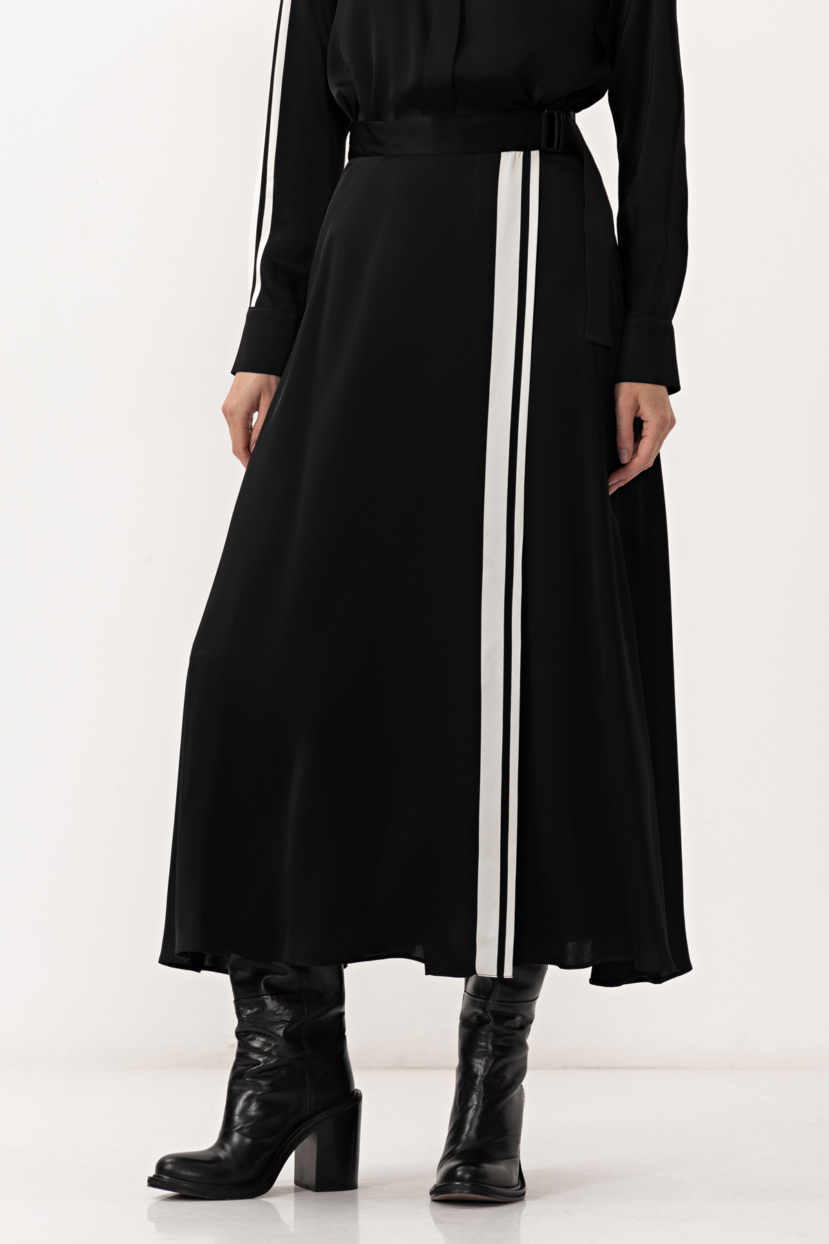 Юбка VASSA&Co, пол женский, цвет черный, фото №4