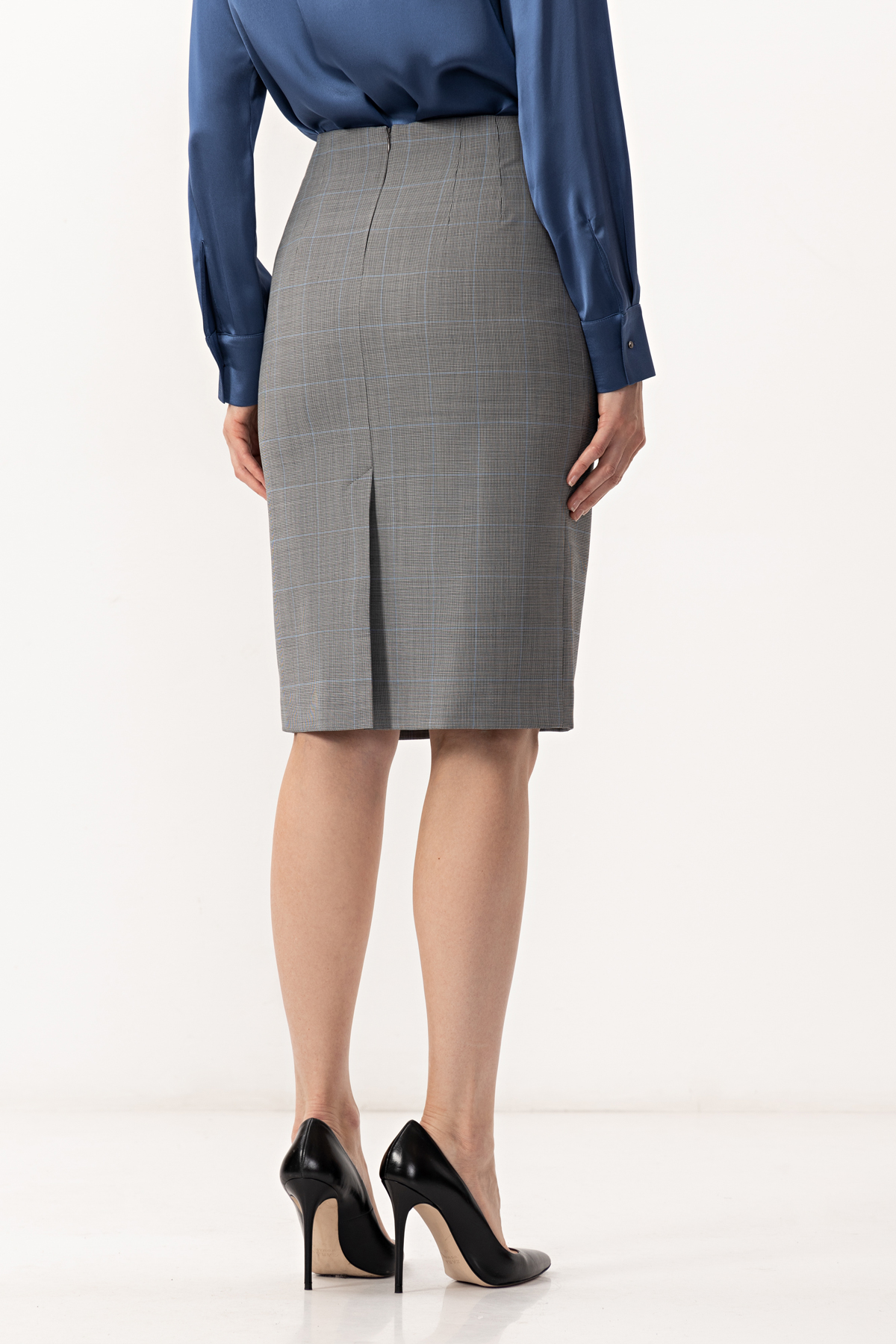 Юбка VASSA&Co, пол женский, цвет серый, фото №9