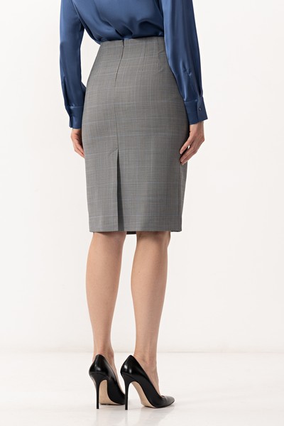 Юбка VASSA&Co, пол женский, цвет серый, фото №9