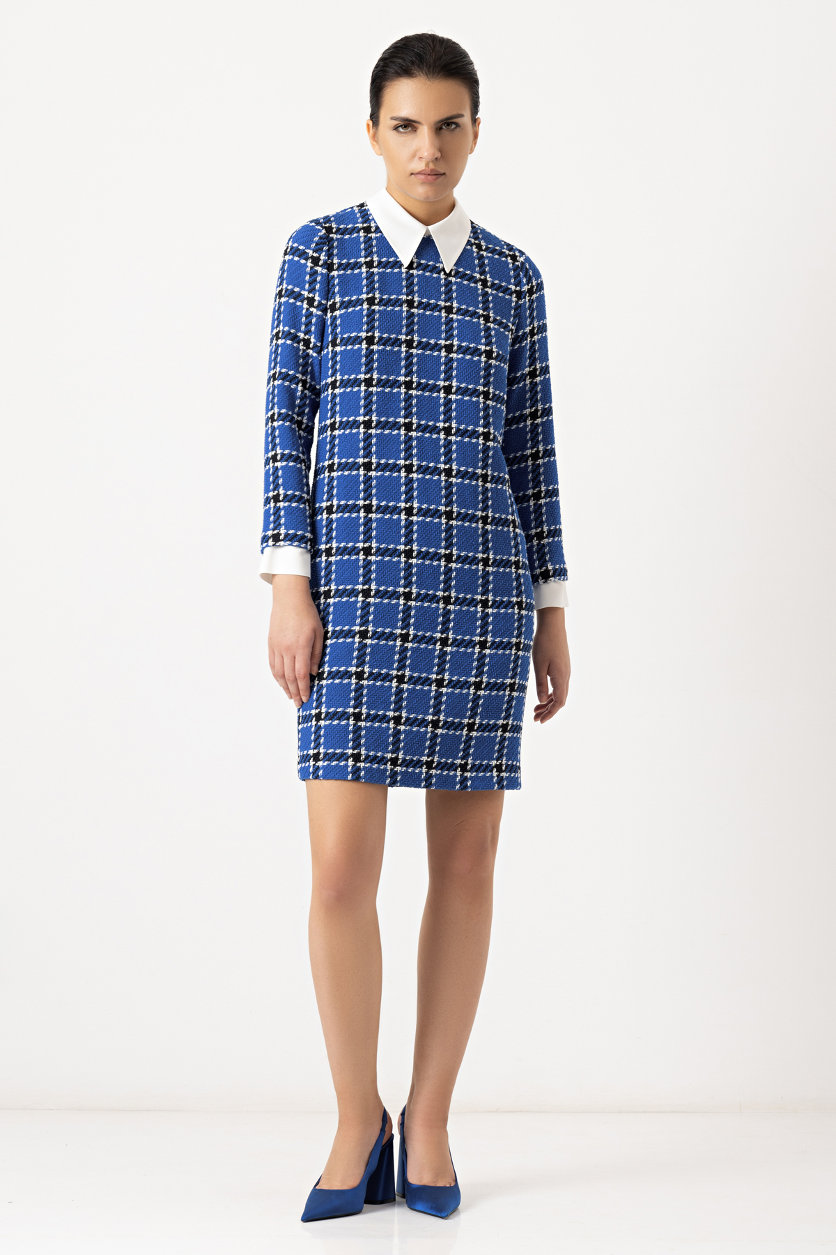 Платье VASSA&Co, пол женский, цвет синий, фото №3