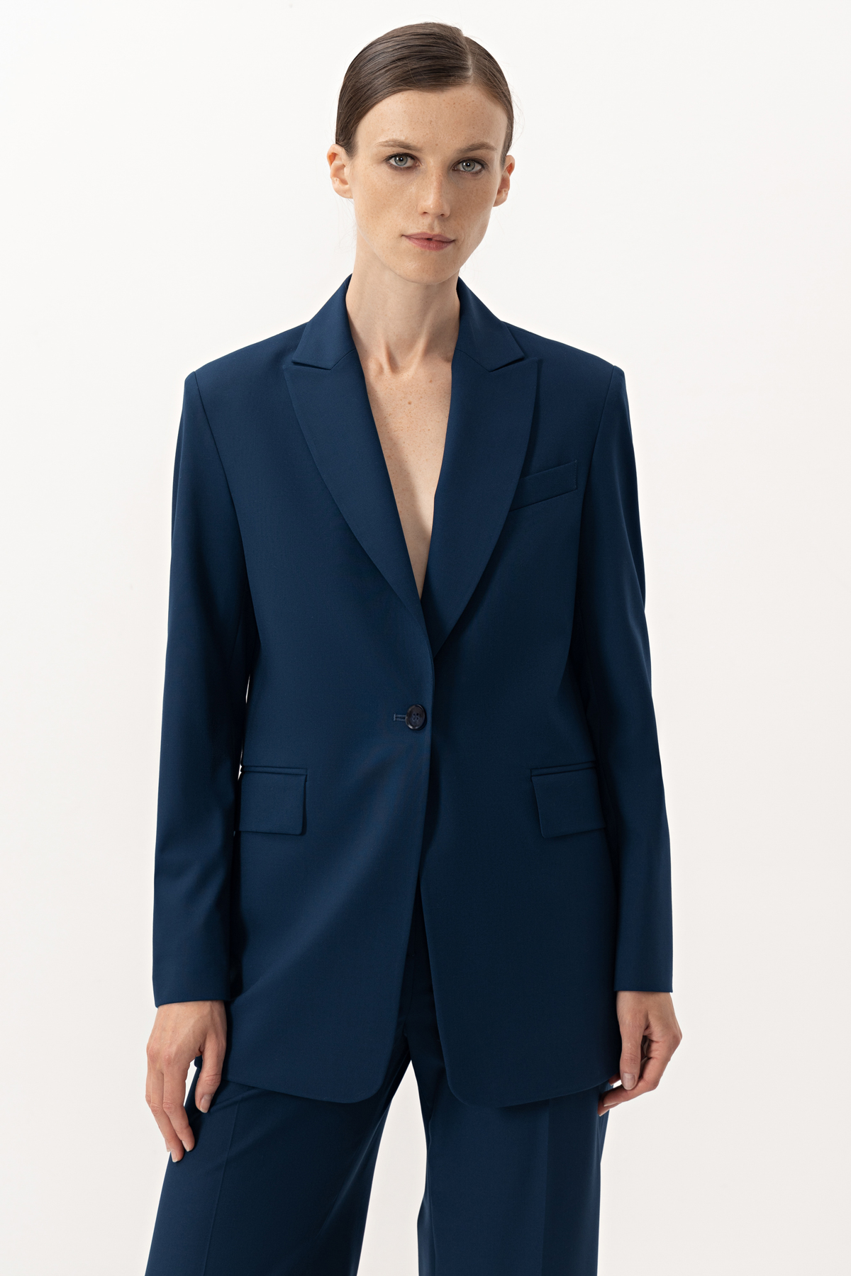 Жакет VASSA&Co, пол женский, цвет синий, фото №3