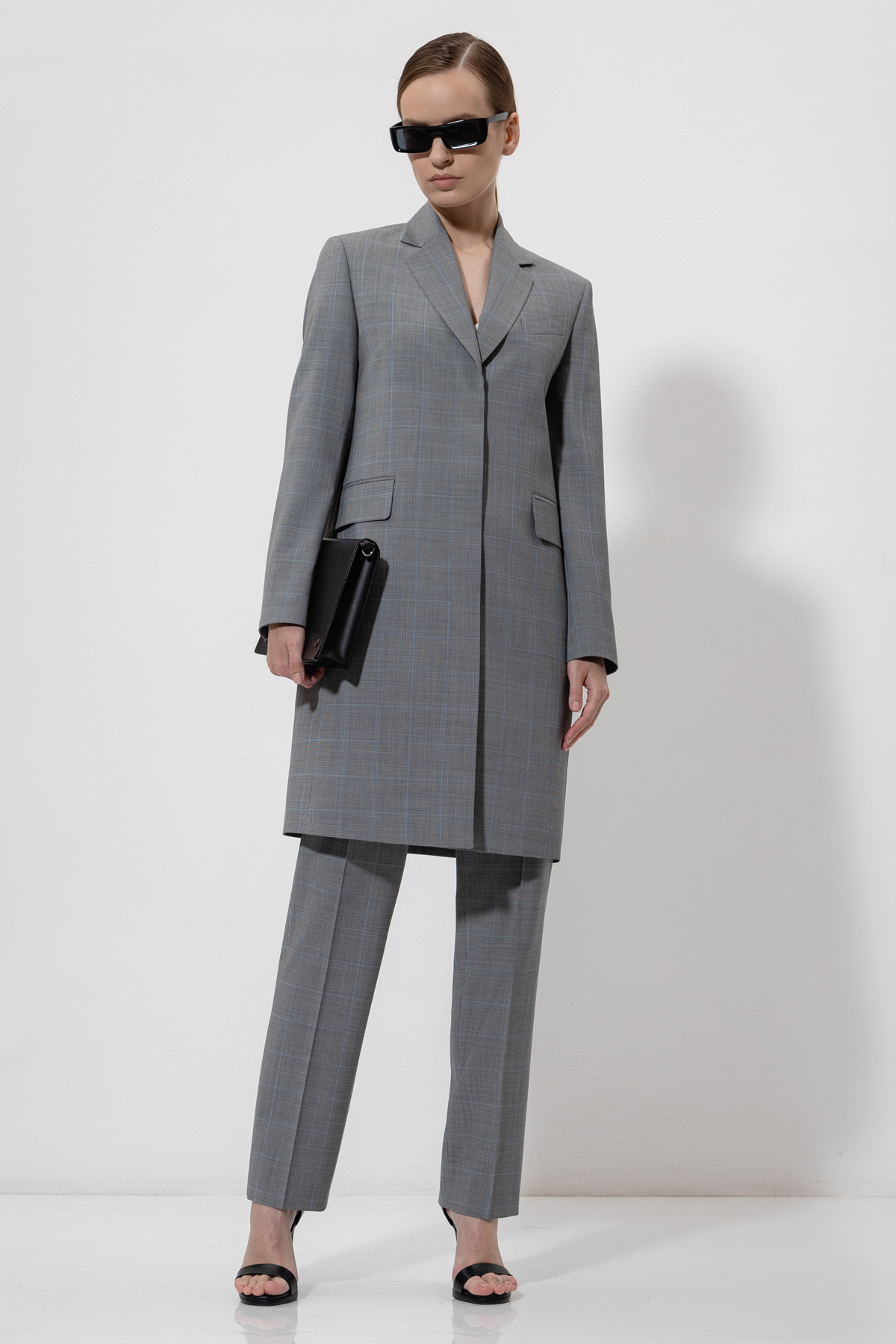 Удлиненный жакет VASSA&Co, пол женский, цвет серый, фото №3