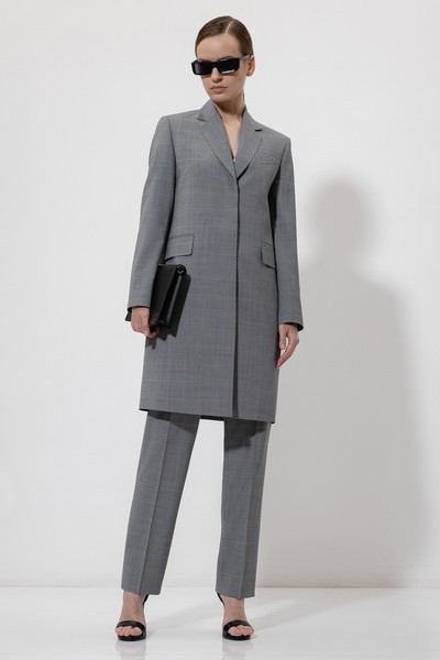 Удлиненный жакет VASSA&Co, пол женский, цвет серый, фото №3