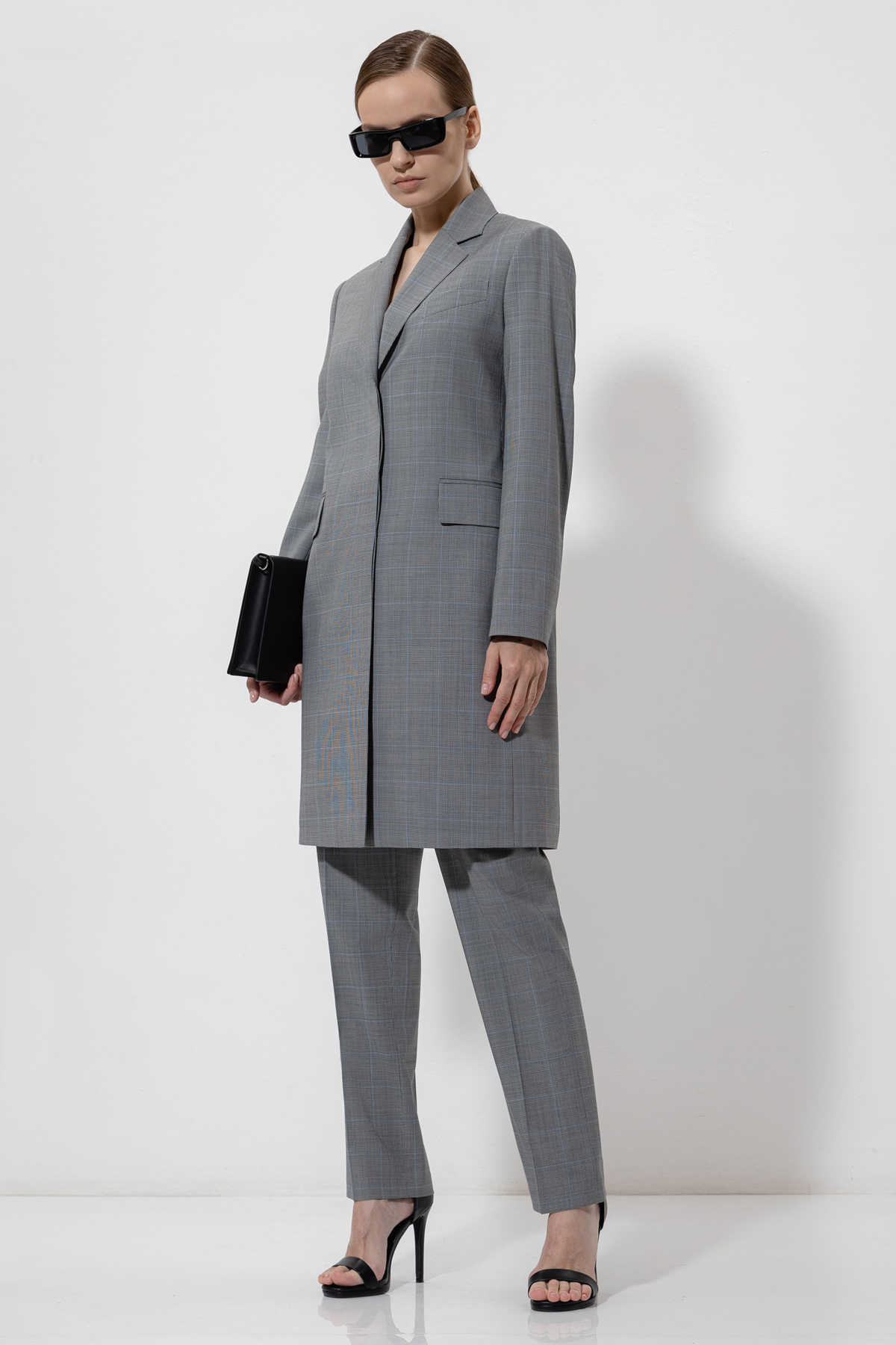 Удлиненный жакет VASSA&Co, пол женский, цвет серый, фото №5