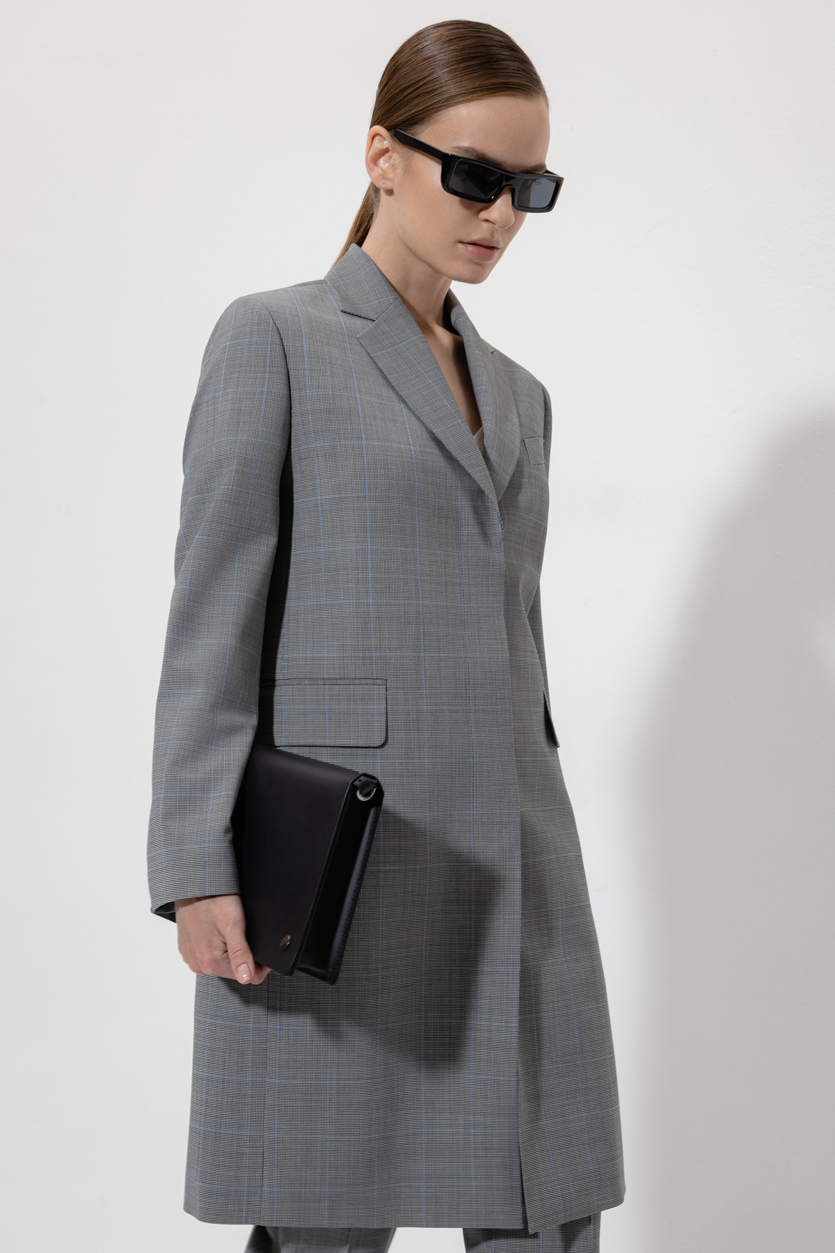 Удлиненный жакет VASSA&Co, пол женский, цвет серый, фото №4