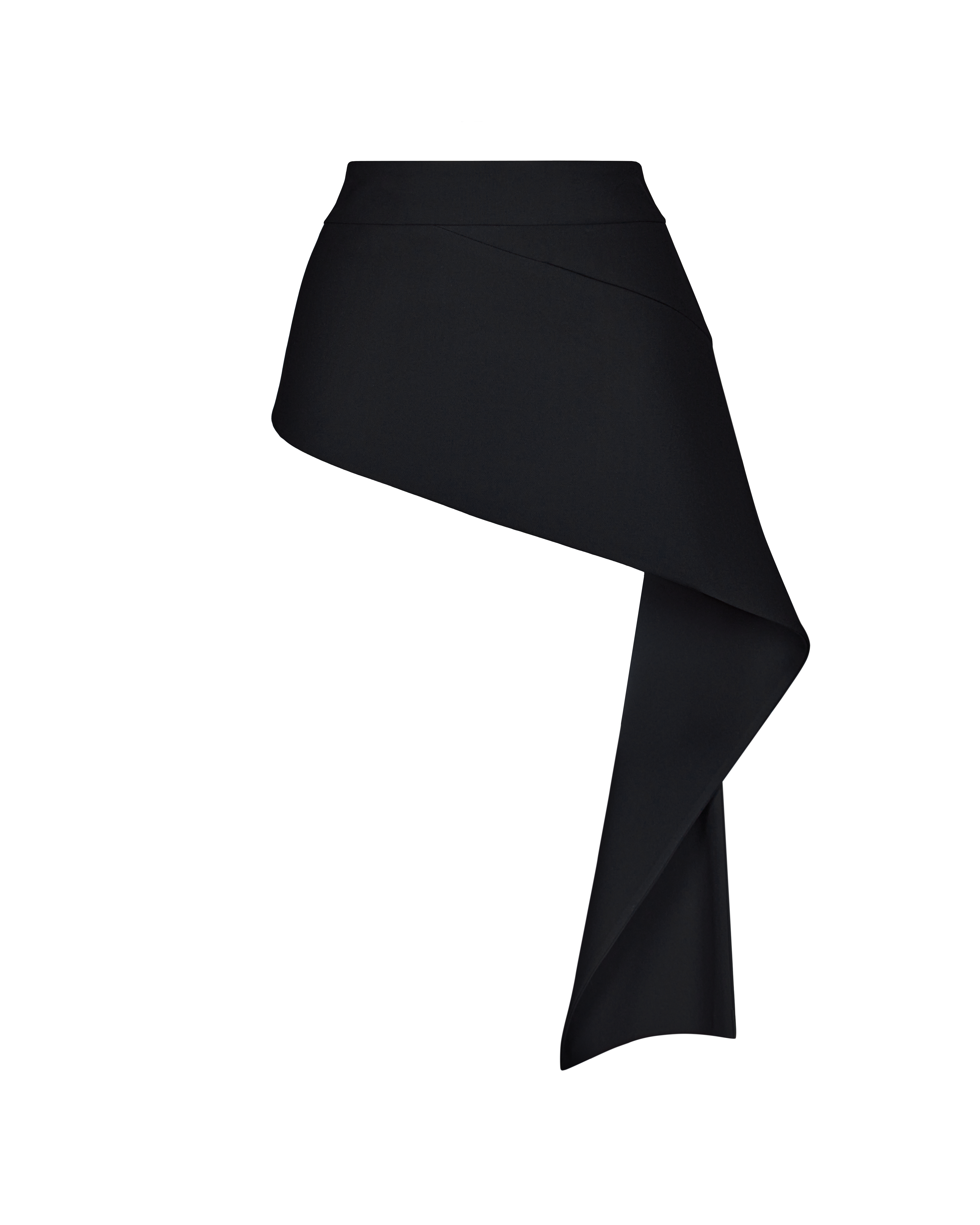 Асимметричный пояс VASSA&Co, пол женский, цвет черный, фото №12