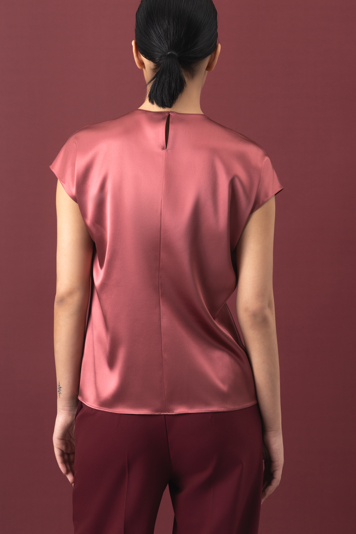 Блузка VASSA&Co, пол женский, цвет розовый, фото №4