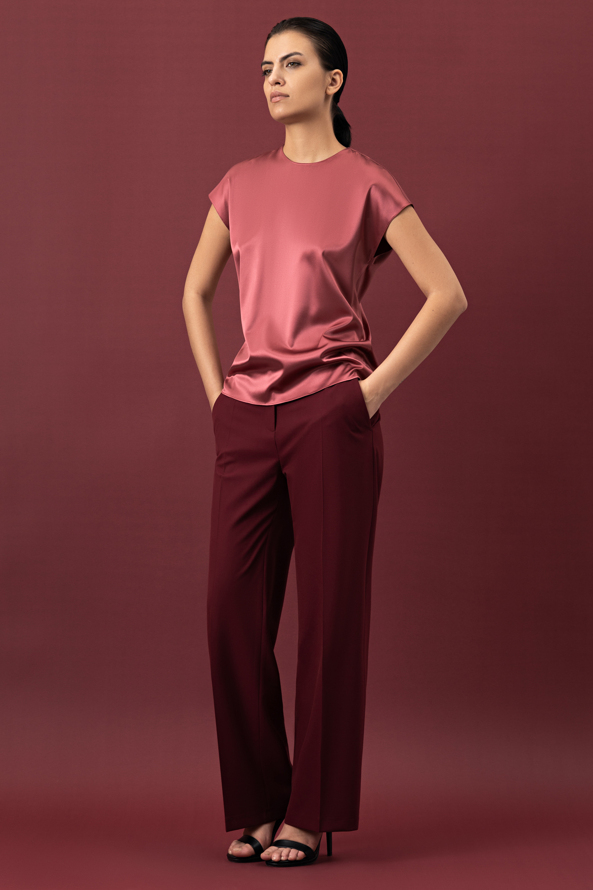 Блузка VASSA&Co, пол женский, цвет розовый, фото №2