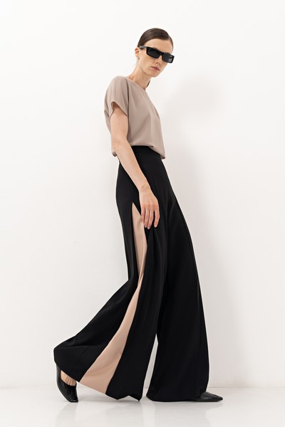 Брюки VASSA&Co, пол женский, цвет черный, фото №3