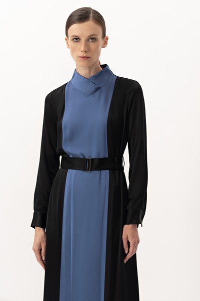 Платье VASSA&Co, пол женский, цвет синий, фото №4