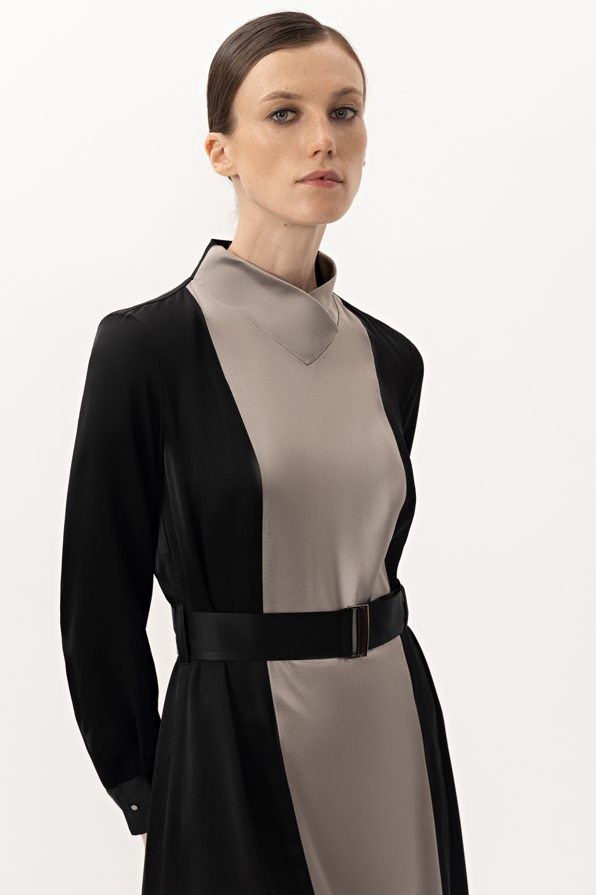 Платье VASSA&Co, пол женский, цвет серый, фото №2