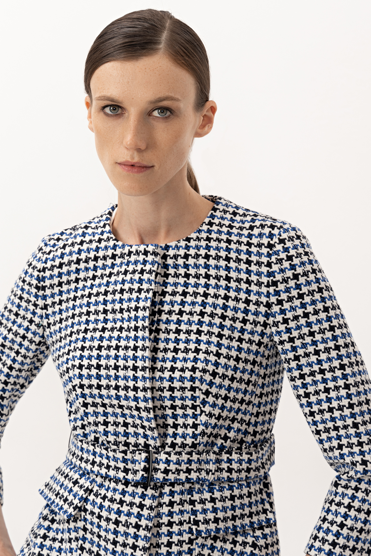 Жакет VASSA&Co, пол женский, цвет синий, фото №4