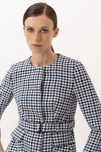 Жакет VASSA&Co, пол женский, цвет синий, фото №4