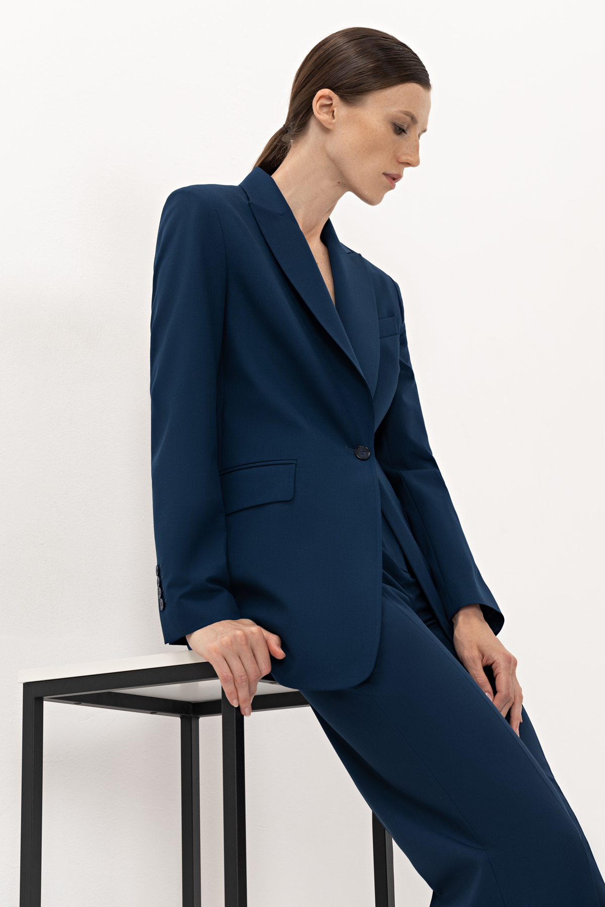 Жакет VASSA&Co, пол женский, цвет синий, фото №4