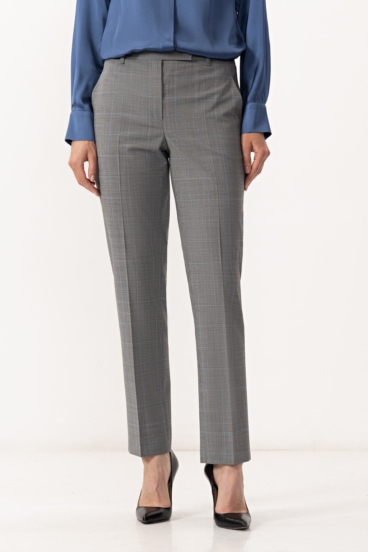 Брюки VASSA&Co, пол женский, цвет серый, фото №3