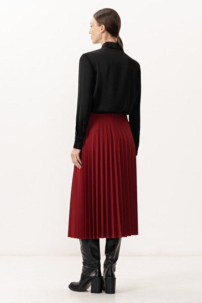 Юбка гофре VASSA&Co, пол женский, цвет красный, фото №2