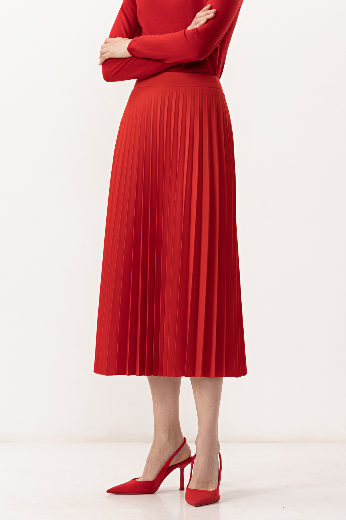 Skirt VASSA&Co, пол female, цвет red, фото №2