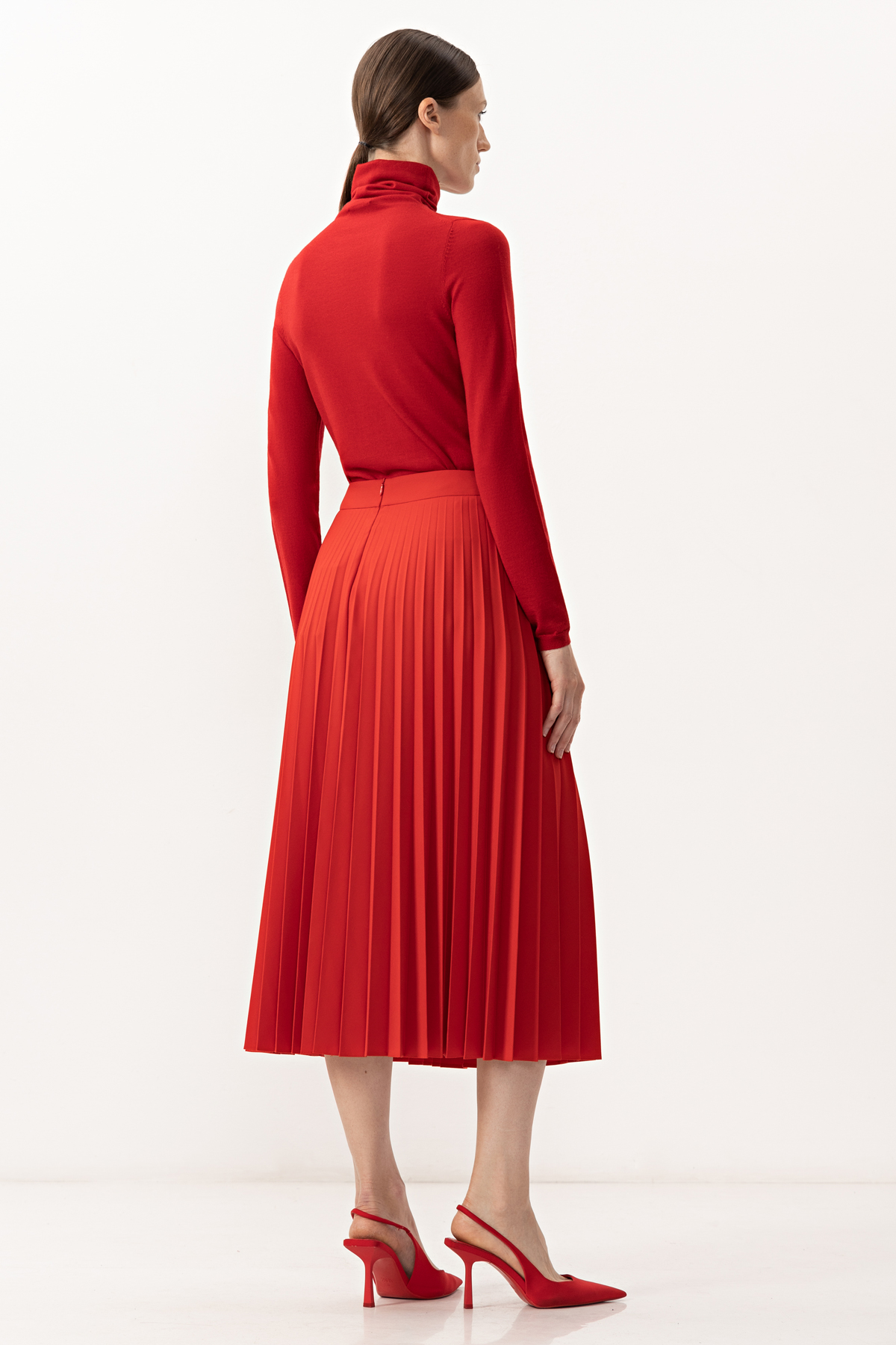 Skirt VASSA&Co, пол female, цвет red, фото №3