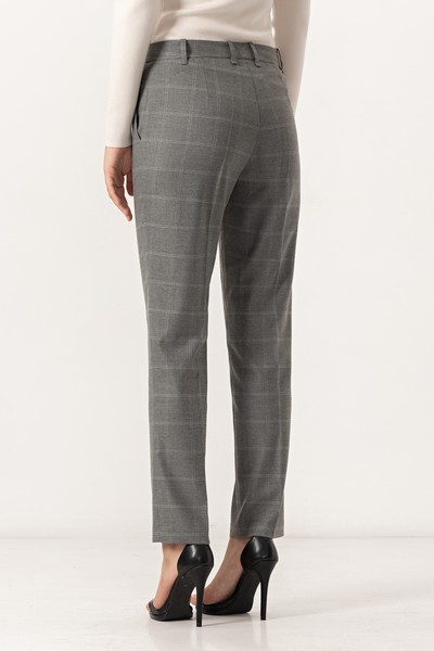 Брюки VASSA&Co, пол женский, цвет серый, фото №5