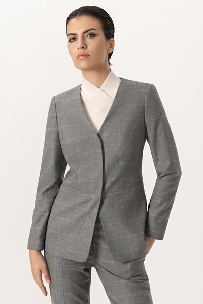 Жакет со съемной деталью VASSA&Co, пол женский, цвет серый, фото №5