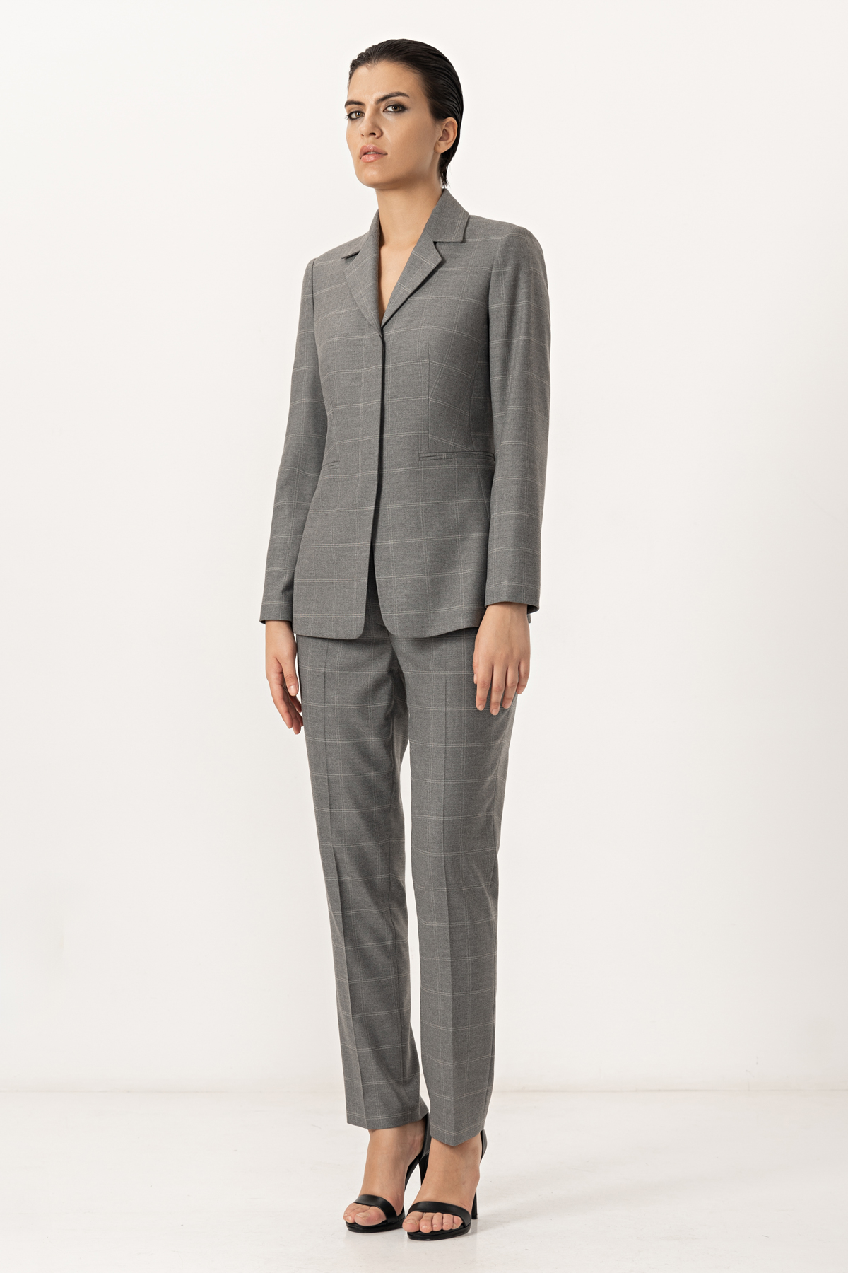 Жакет со съемной деталью VASSA&Co, пол женский, цвет серый, фото №3