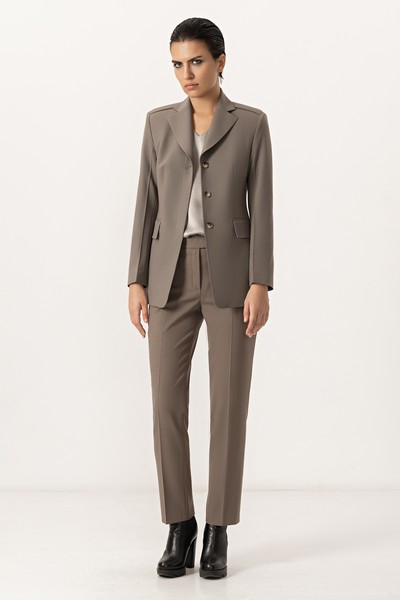 Жакет с супатной застежкой VASSA&Co, пол женский, цвет коричневый, фото №6