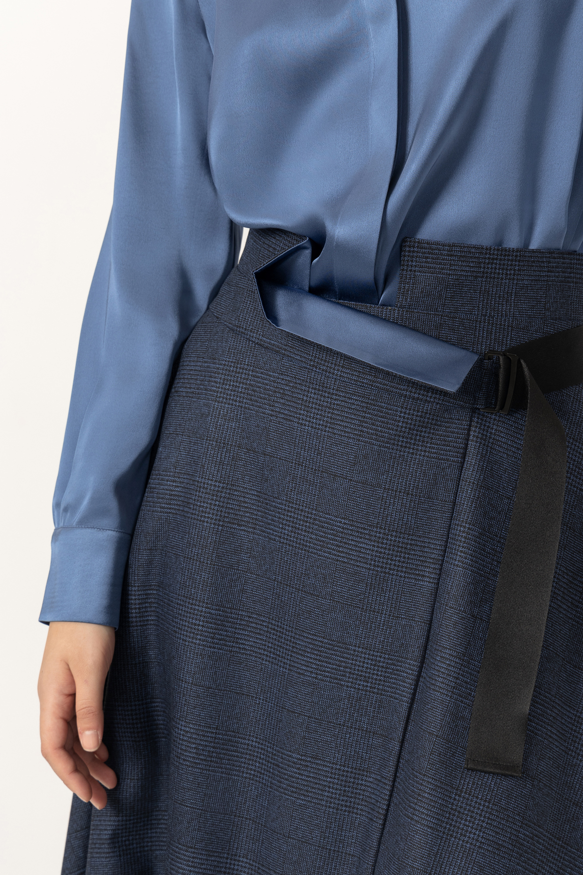 Юбка VASSA&Co, пол женский, цвет синий, фото №5