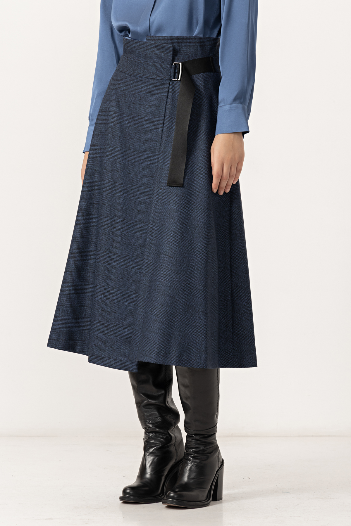 Юбка VASSA&Co, пол женский, цвет синий, фото №3