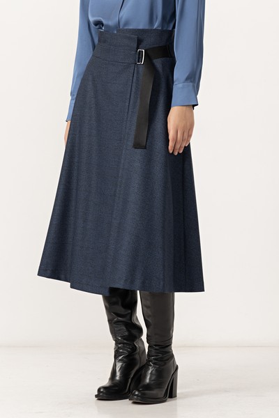 Юбка VASSA&Co, пол женский, цвет синий, фото №3