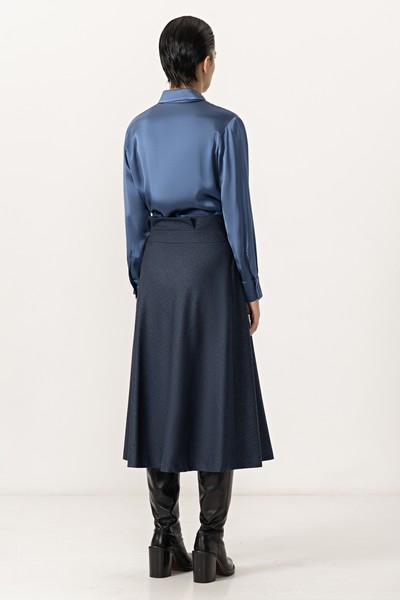 Юбка VASSA&Co, пол женский, цвет синий, фото №7