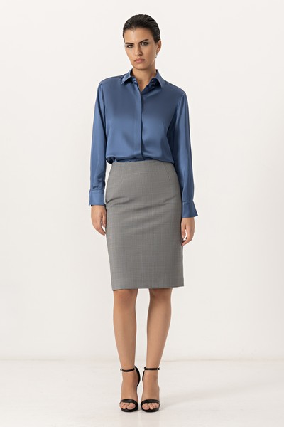 Юбка VASSA&Co, пол женский, цвет серый, фото №7