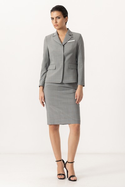 Жакет VASSA&Co, пол женский, цвет серый, фото №3