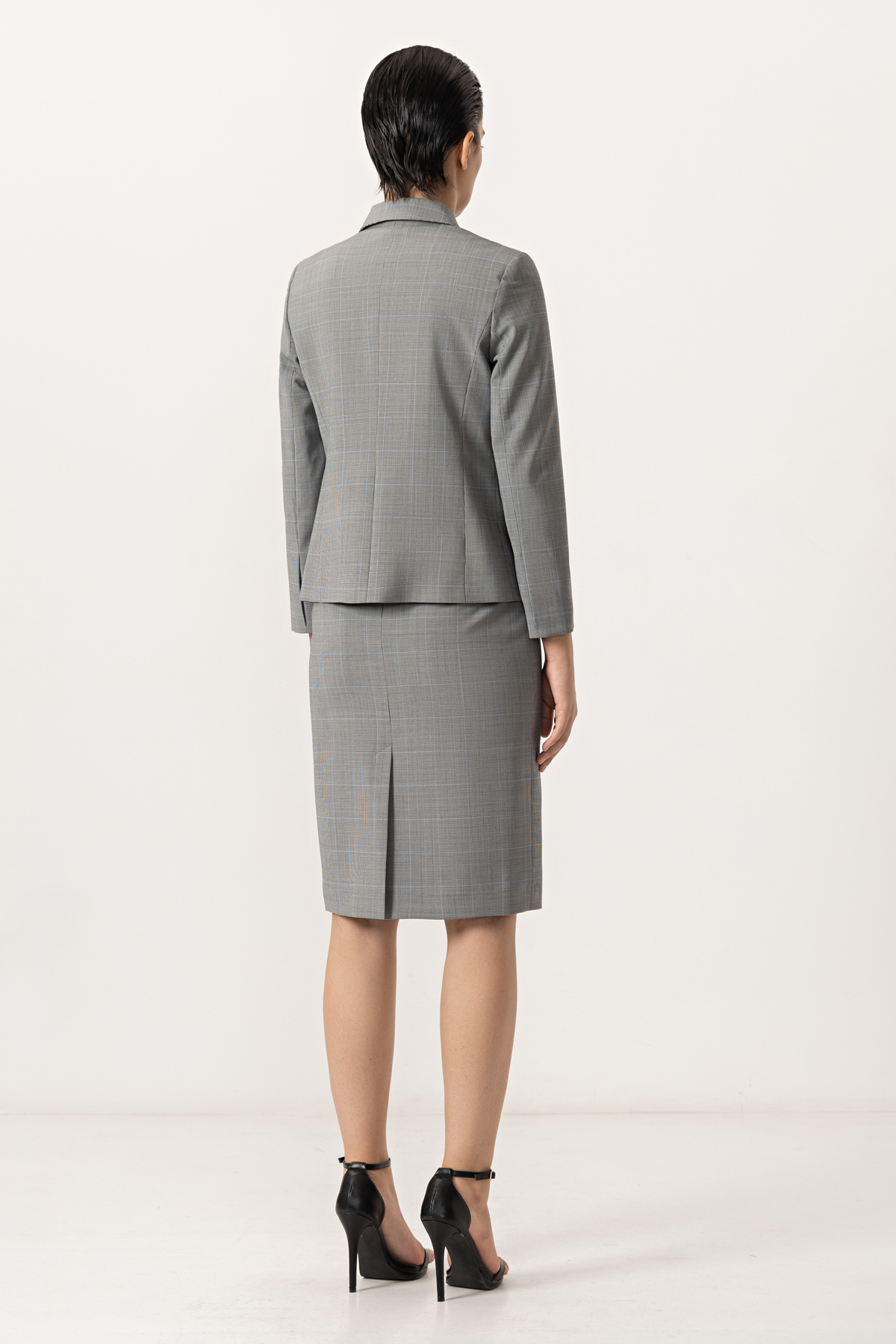 Жакет VASSA&Co, пол женский, цвет серый, фото №5