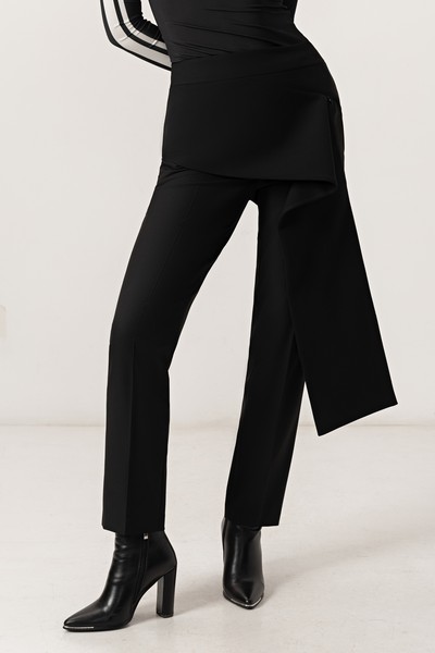 Асимметричный пояс VASSA&Co, пол женский, цвет черный, фото №8