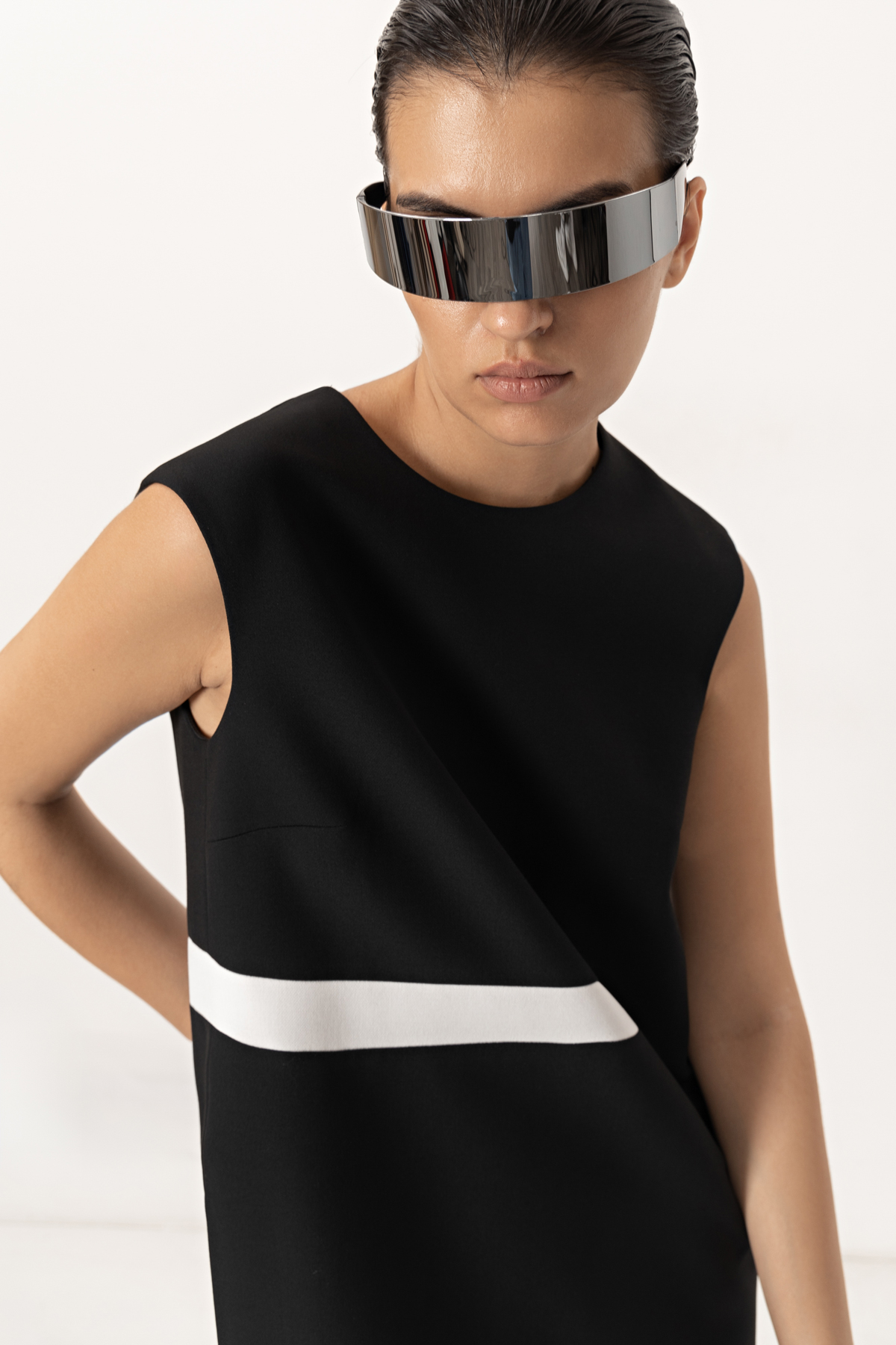 Vest VASSA&Co, пол female, цвет black, фото №5