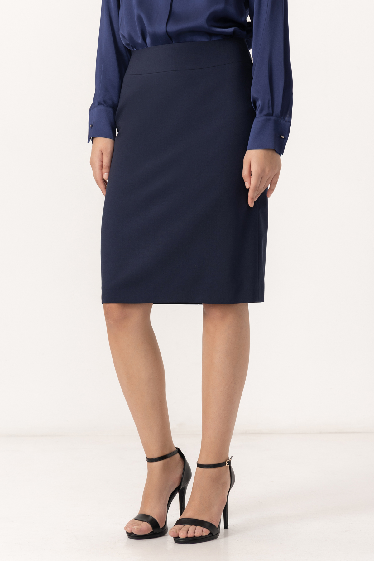 Юбка VASSA&Co, пол женский, цвет синий, фото №3