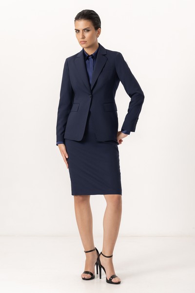 Юбка VASSA&Co, пол женский, цвет синий, фото №2