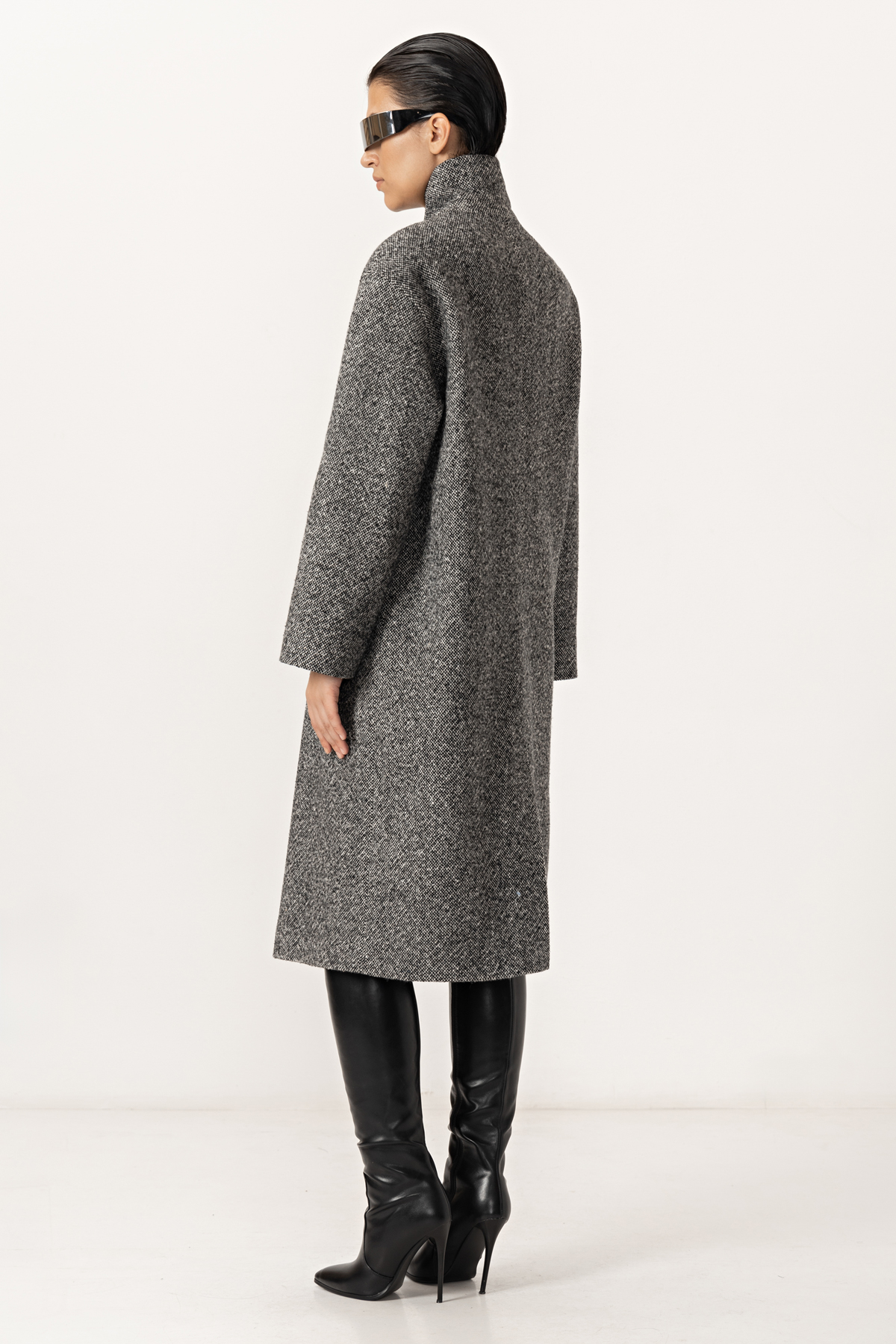 Пальто VASSA&Co, пол женский, цвет черный, фото №5