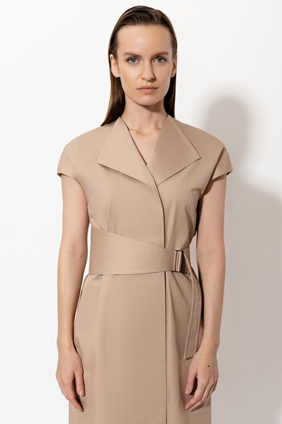 Dress VASSA&Co, пол female, цвет бежевый, фото №4