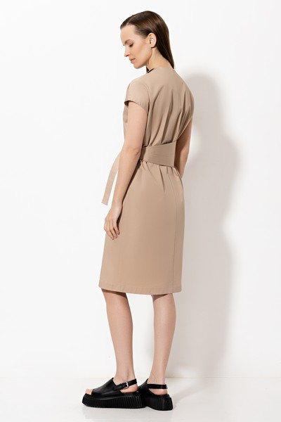 Dress VASSA&Co, пол female, цвет бежевый, фото №6