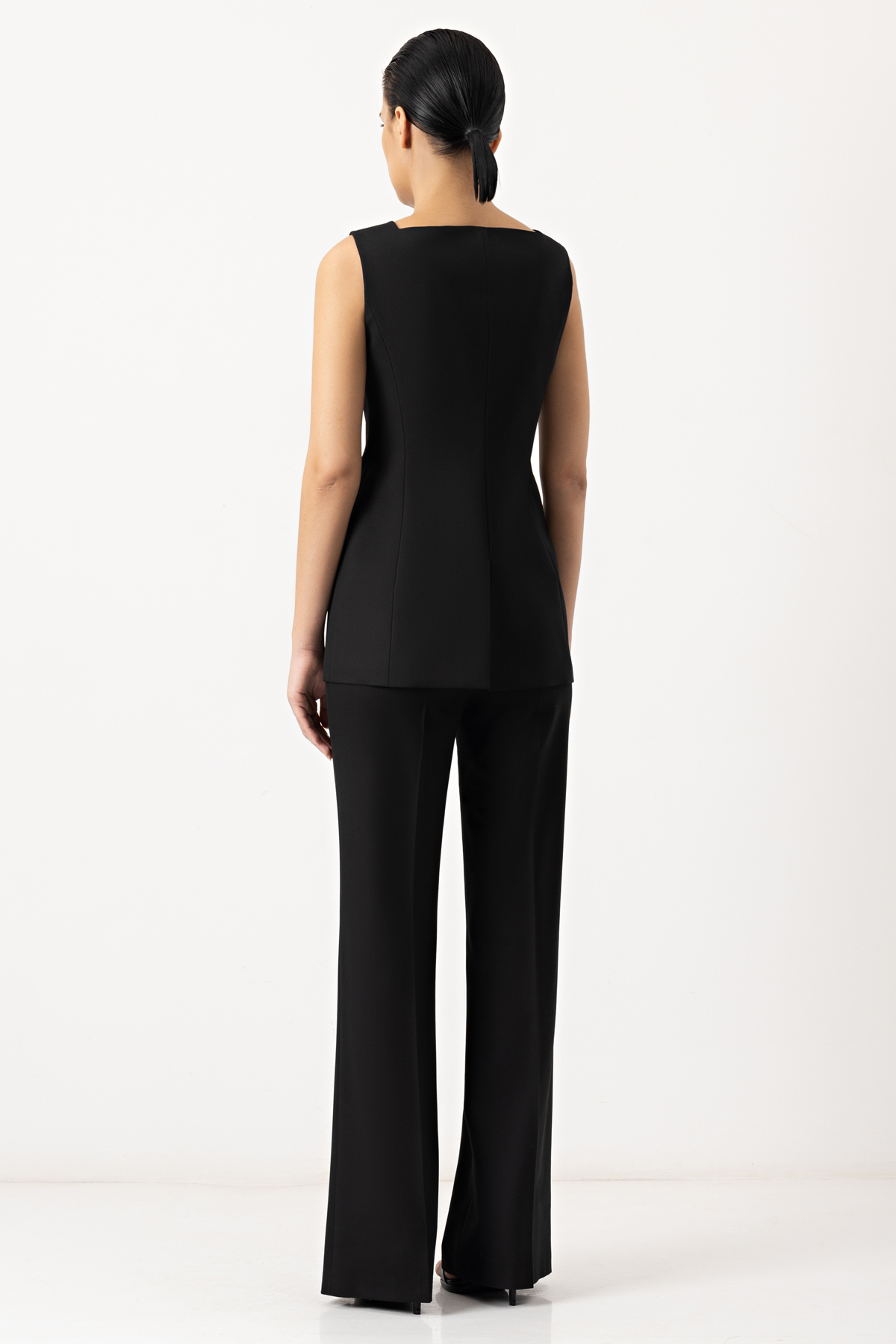 Жилет VASSA&Co, пол женский, цвет черный, фото №4